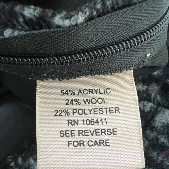 Philosophy Wool Plaid Midi Skirt Red Flower Appliqués - Picture 8 of 10